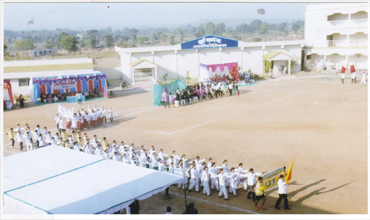 Students marching on the Sports Day held at Mahatma Gandhi Institute of Nursing Jabalpur M.P.